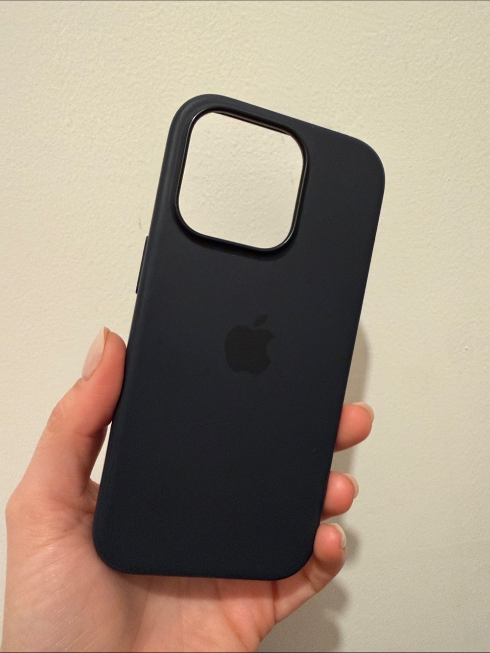 Apple Silicone iPhone Case - Midnight Black